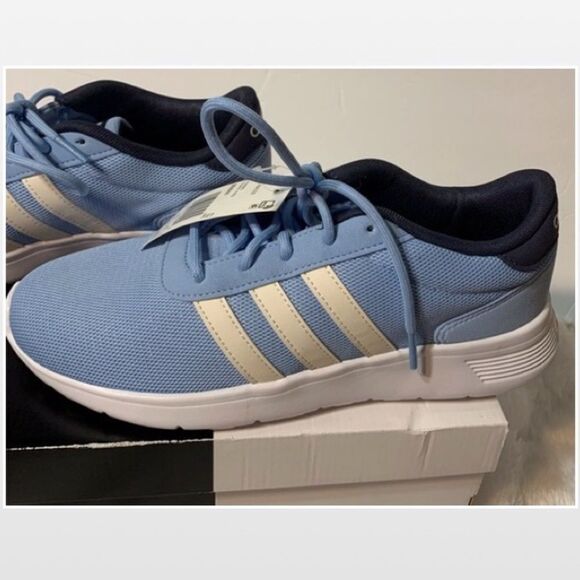 New Adidas Shoes Womens Size 6.5 Blue White Athletic Active Sneakers Logo NWT - Picture 8 of 16